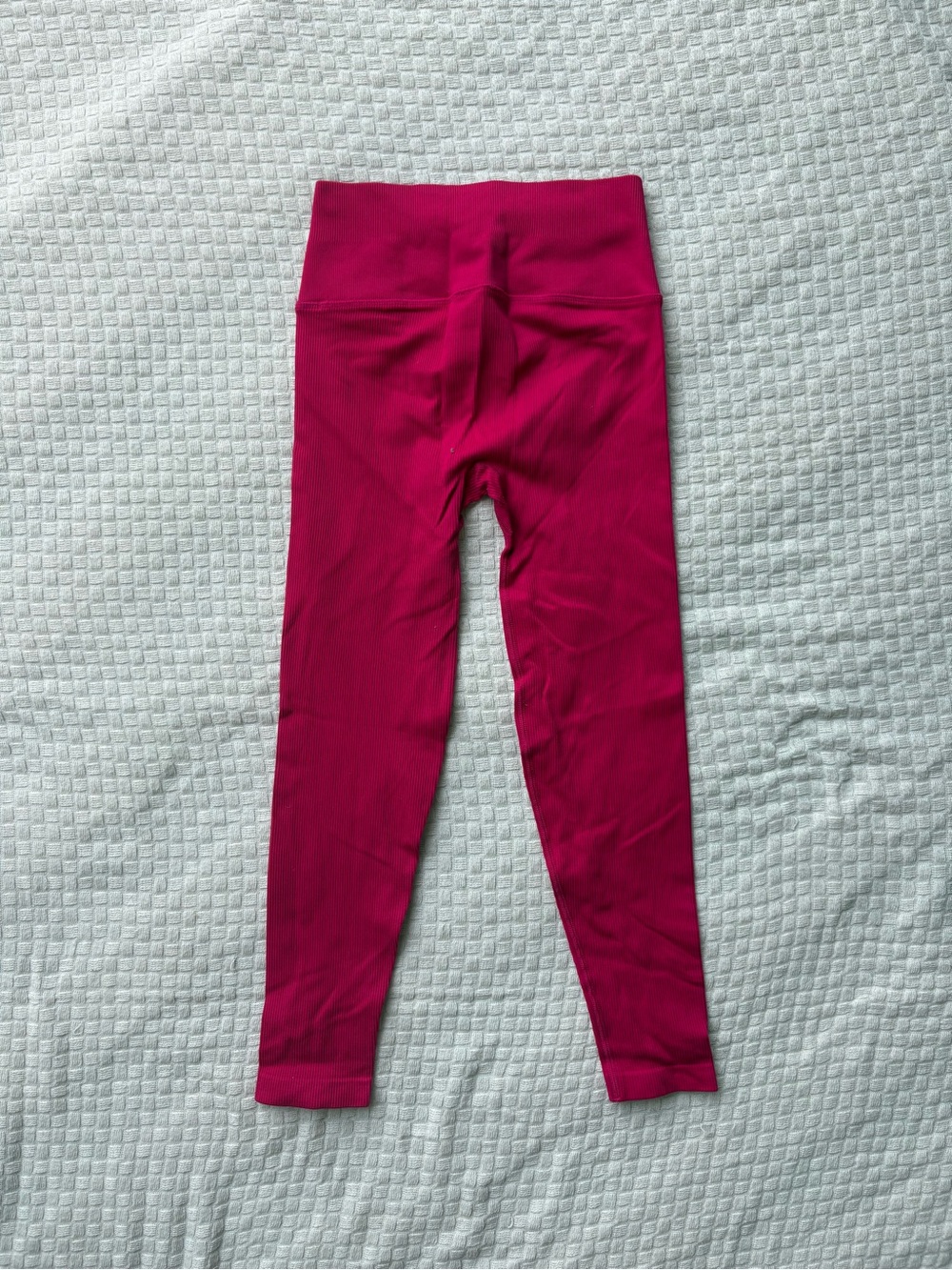 Victoria's Secret Magenta High-Waist Ribbed Leggings